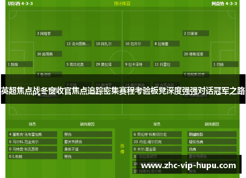 英超焦点战冬窗收官焦点追踪密集赛程考验板凳深度强强对话冠军之路